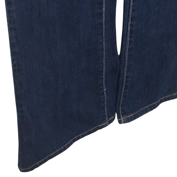 Aeropostale Jeans Womens 1/2 Regular Blue Dark Wash Hailey Flare Stretch Denim - Picture 14 of 16